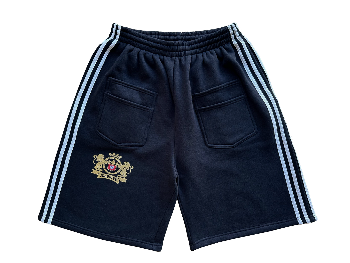 'Illusive Guardian' Sweat Shorts - Black