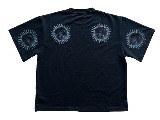 '3 GOD' V2 Oversized Tee - Black