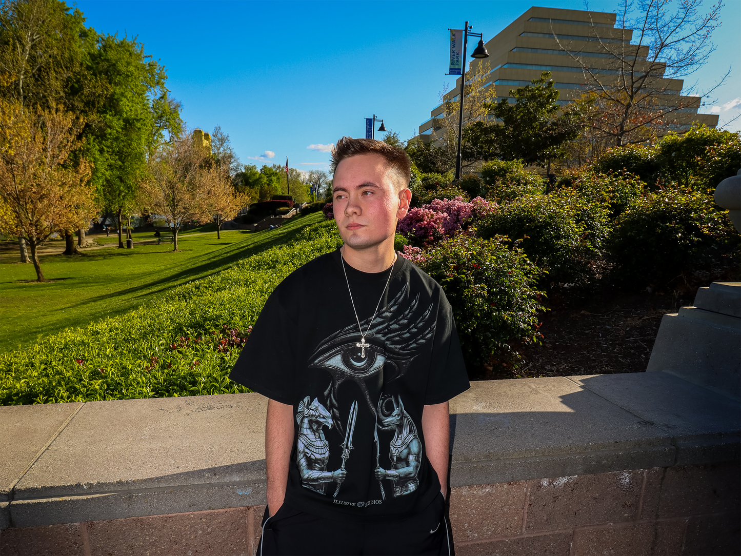 '3 GOD' V2 Oversized Tee - Black