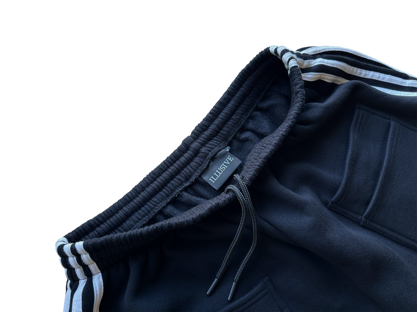 'Illusive Guardian' Sweat Shorts - Black