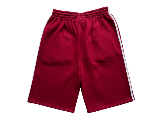 'Illusive Guardian' Sweat Shorts - Burgundy