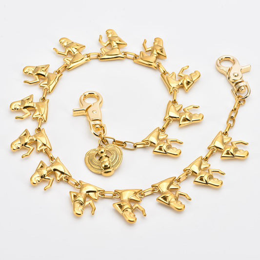 'Luxor' Wallet Chain - Gold