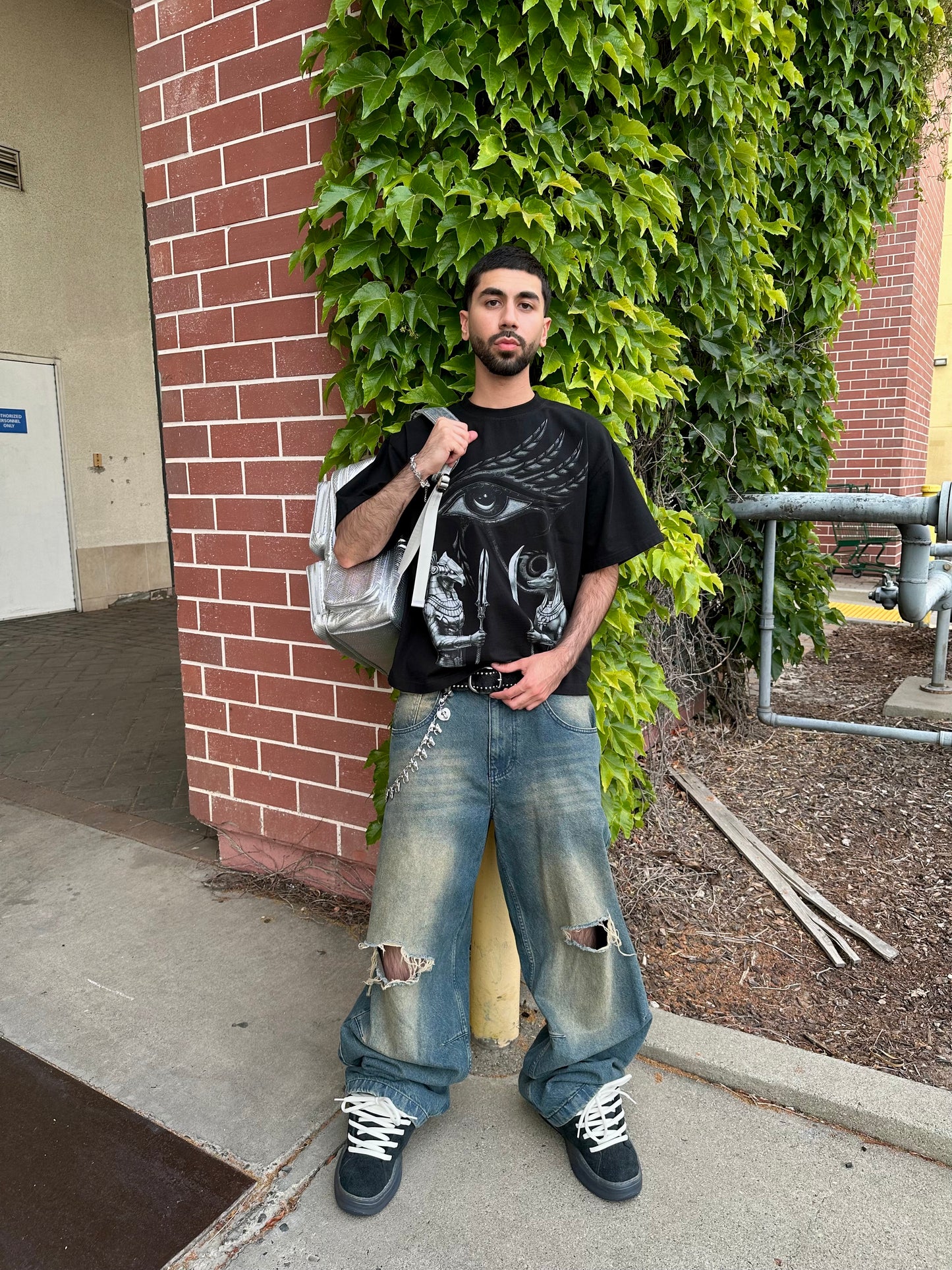 '3 GOD' V2 Oversized Tee - Black