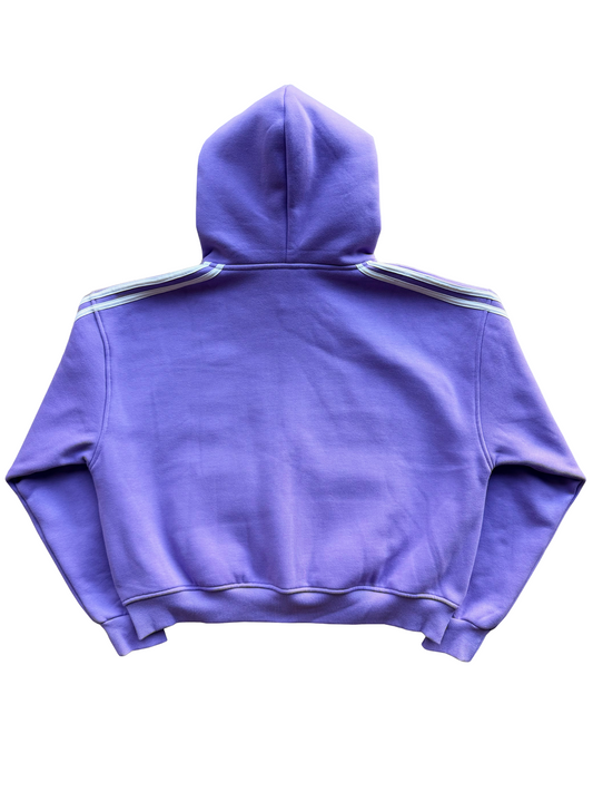 'Illusive Guardian' Cropped Zip Up - Lavender