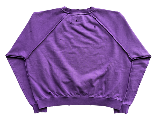 'Illusive Era' Cropped Crewneck - Purple