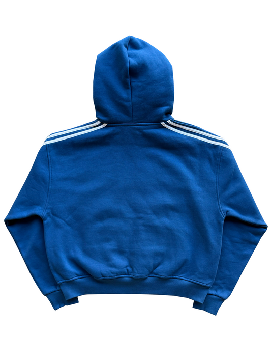 'Illusive Guardian' Cropped Zip Up - Sapphire Blue