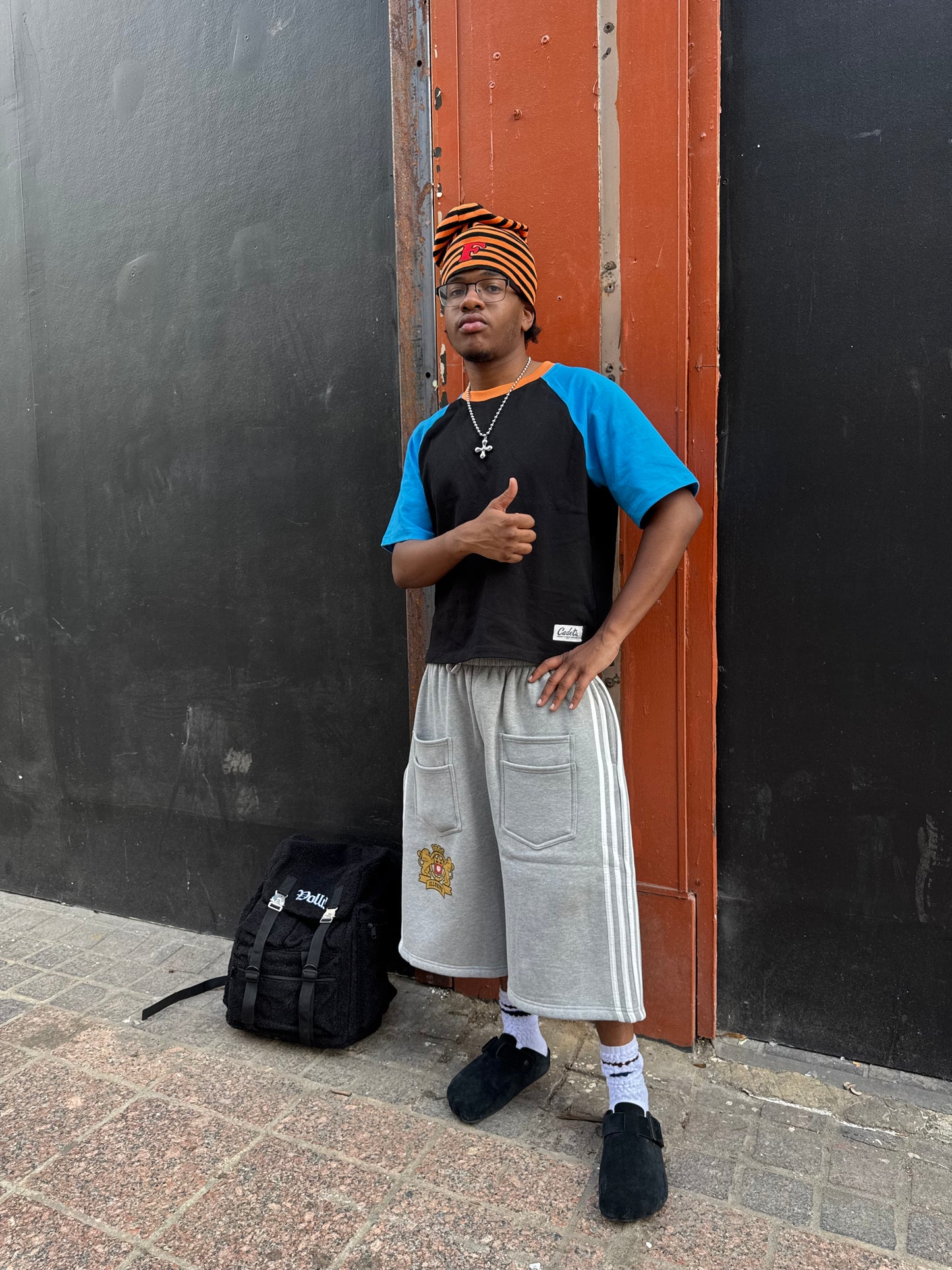 'Illusive Guardian' Sweat Shorts - Gray