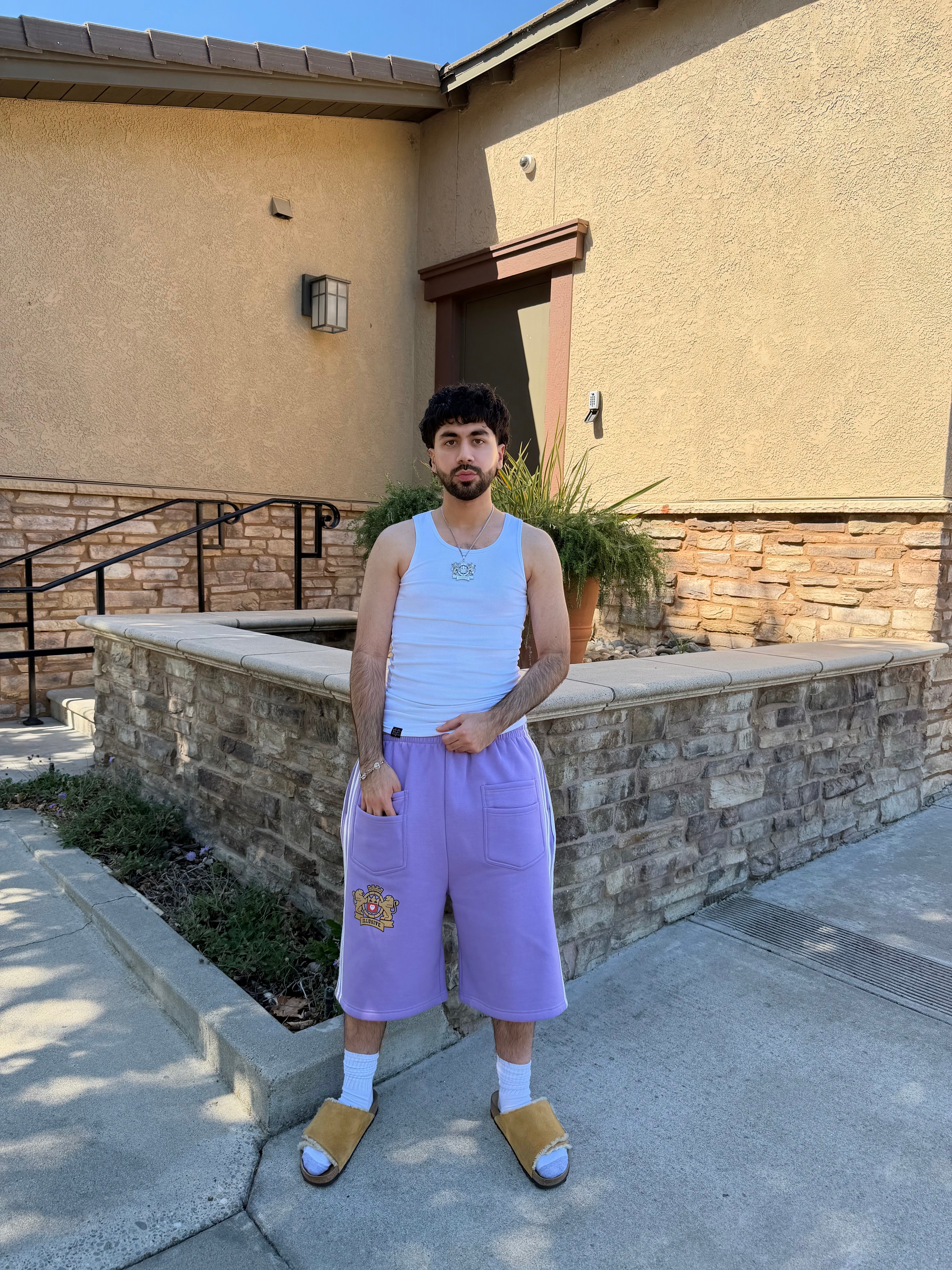 Illusive Guardian' Sweat Shorts - Lavender – Illusive Studios
