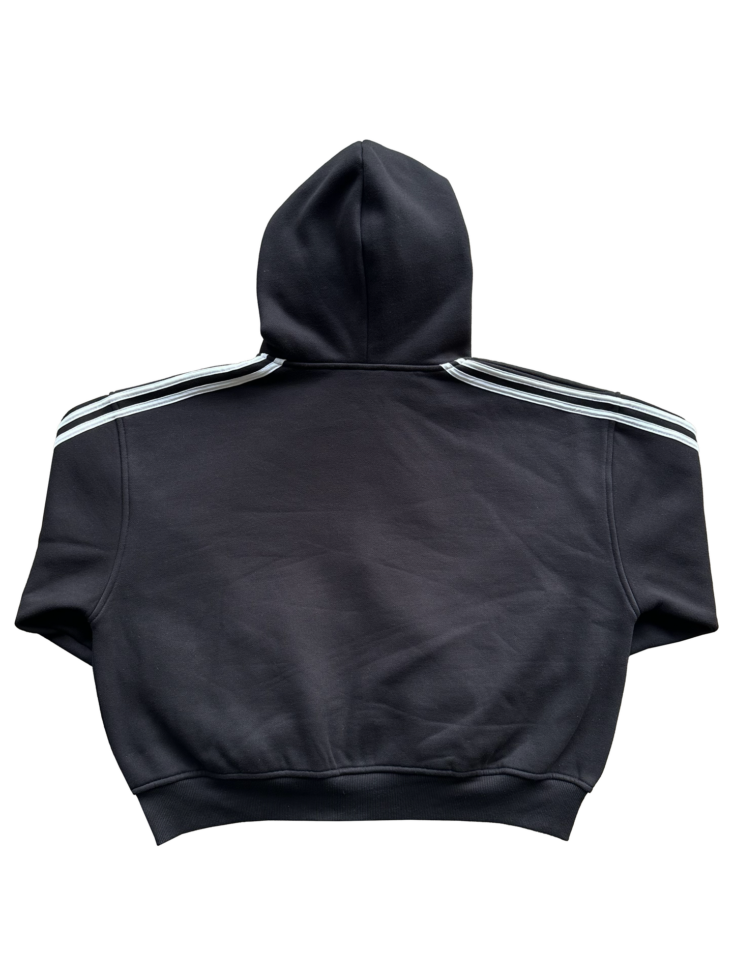 'Illusive Guardian' Cropped Zip Up - Black