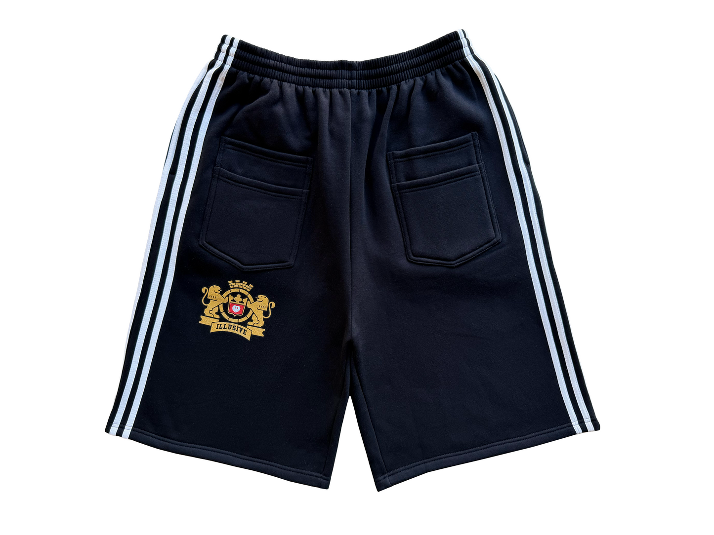 'Illusive Guardian' Sweat Shorts - Black