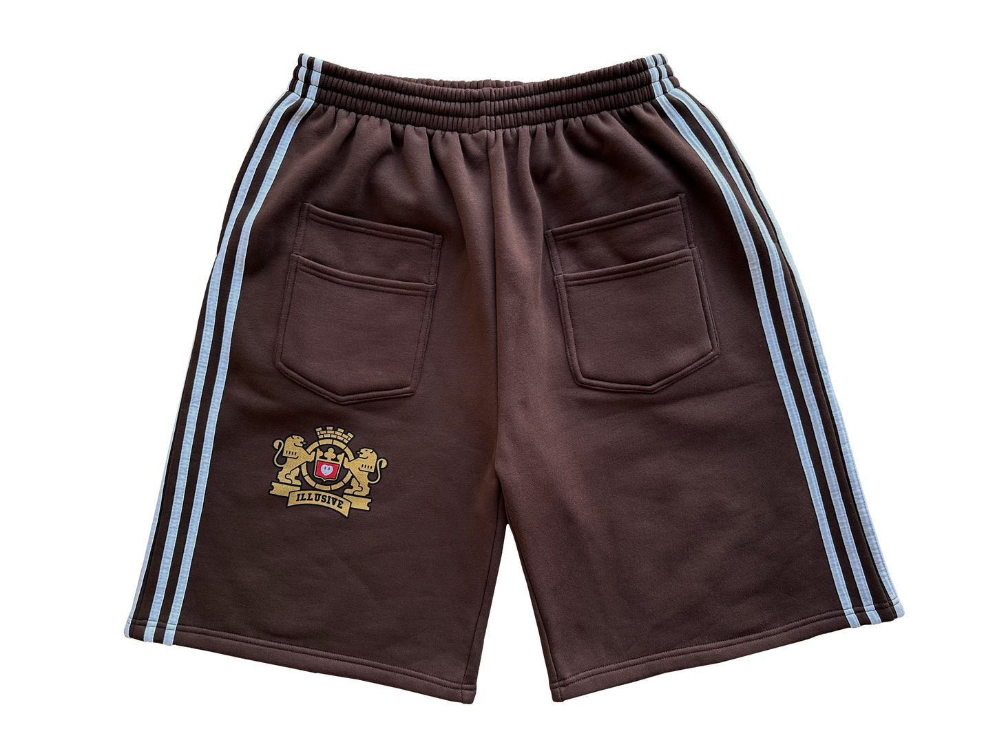 'Illusive Guardian' Sweat Shorts - Brown