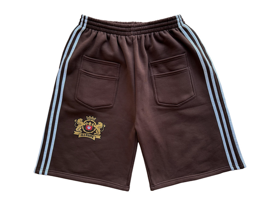 'Illusive Guardian' Sweat Shorts - Brown