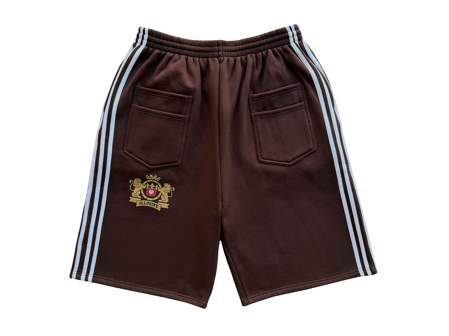 'Illusive Guardian' Sweat Shorts - Brown