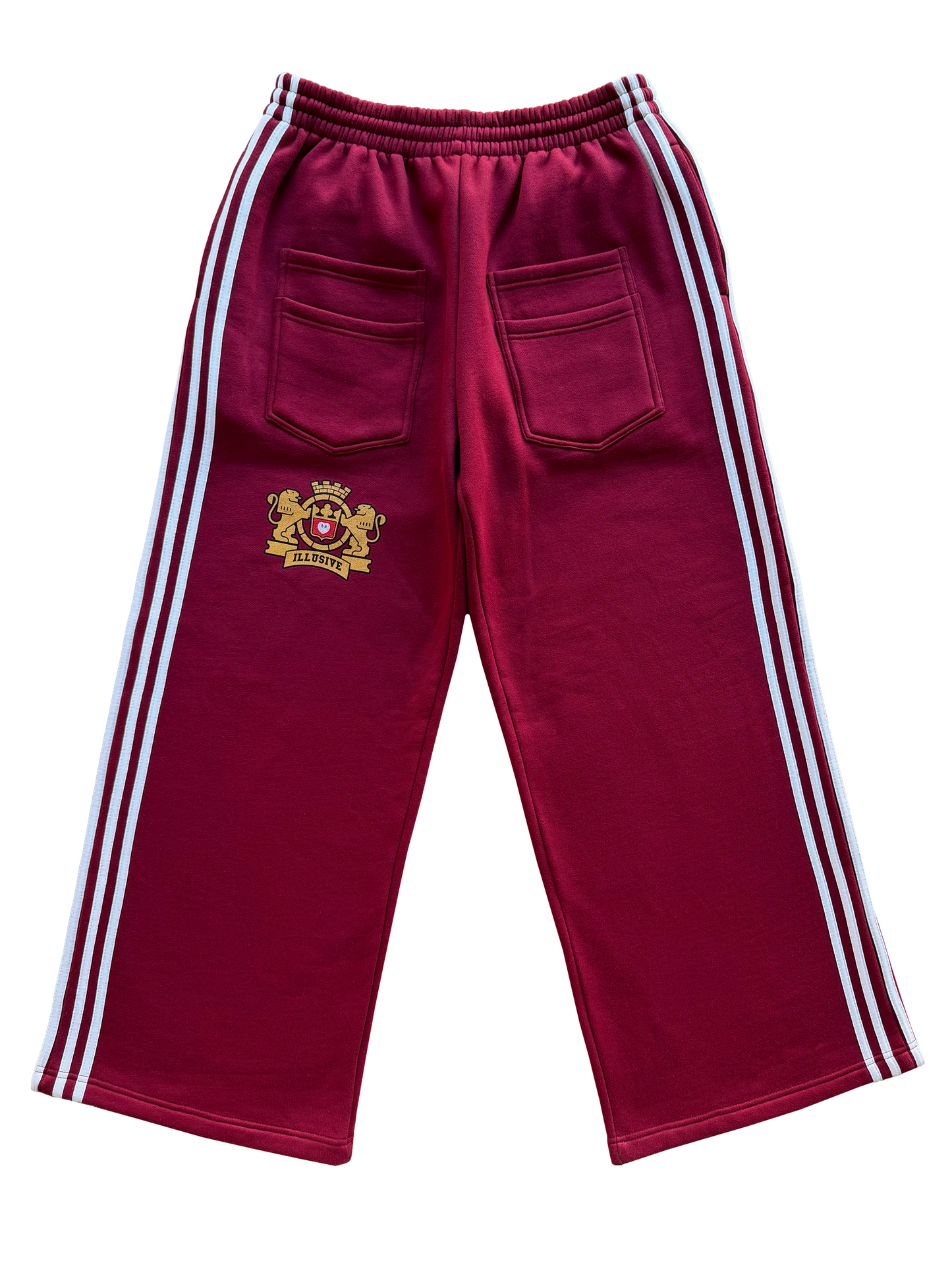 'Illusive Guardian' Sweatpants - Burgundy