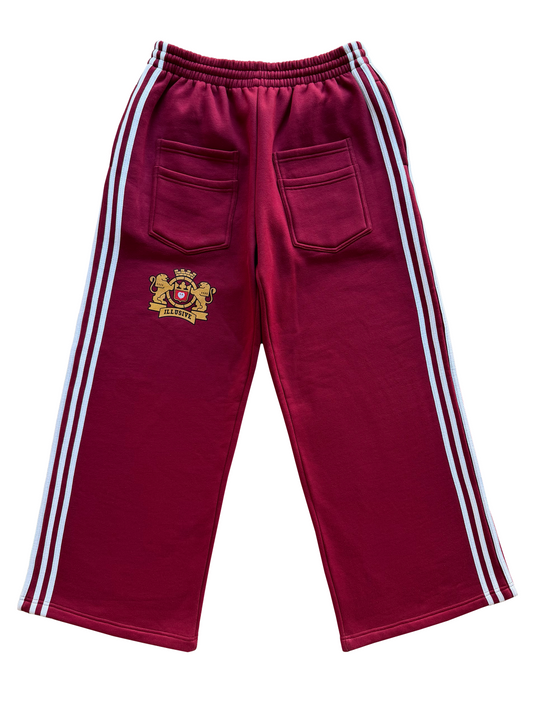 'Illusive Guardian' Sweatpants - Burgundy