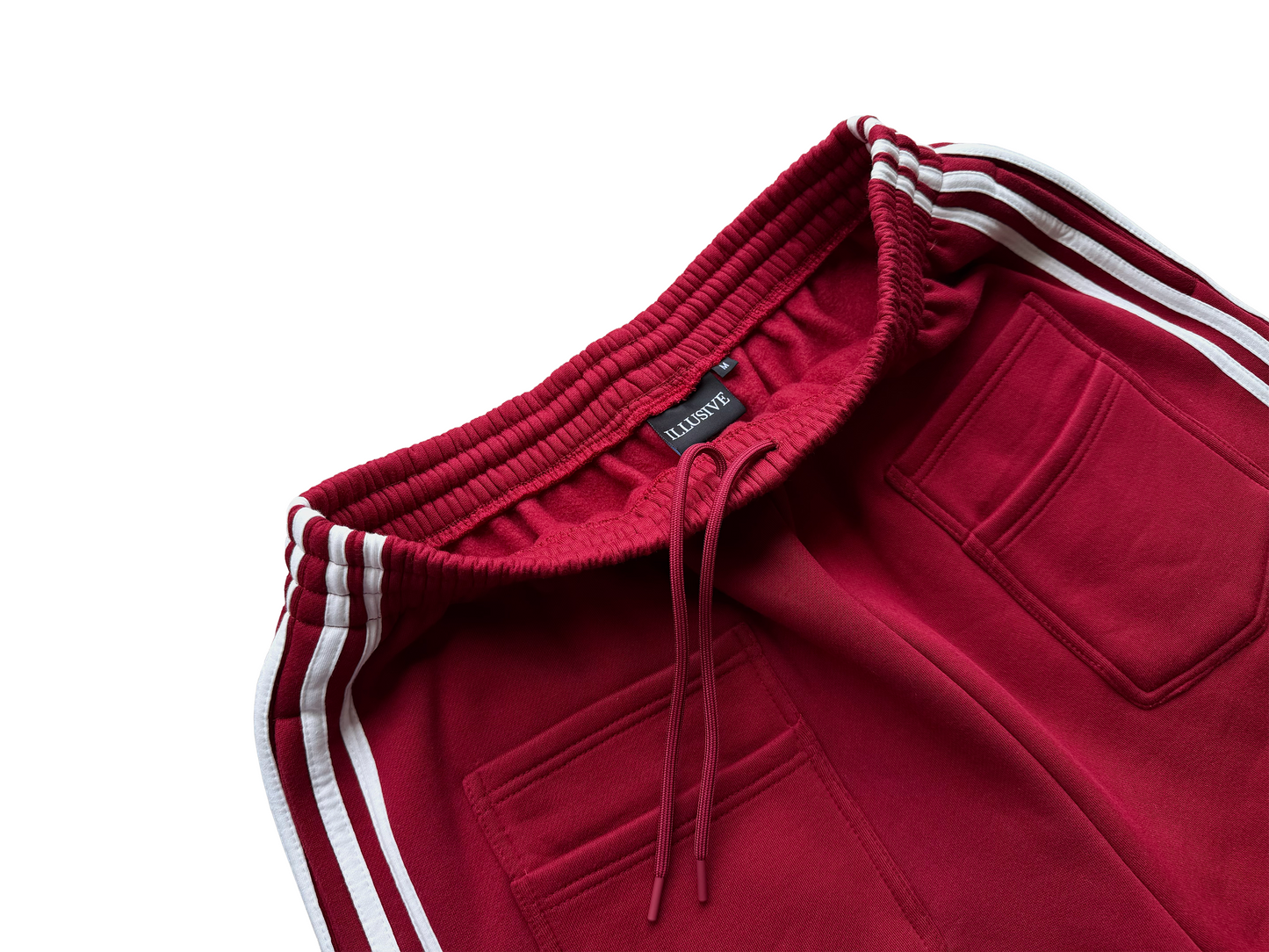 'Illusive Guardian' Sweat Shorts - Burgundy