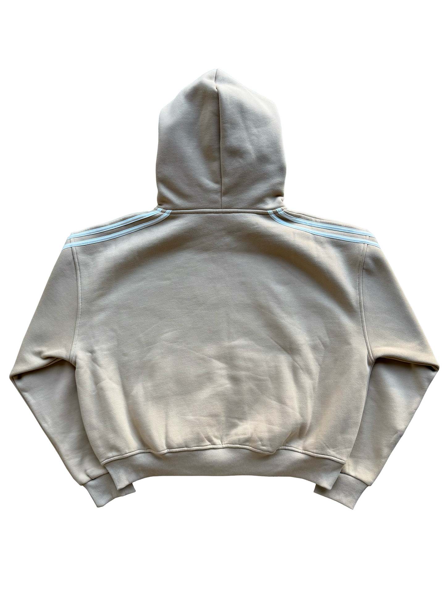 'Illusive Guardian' Cropped Zip Up - Cream