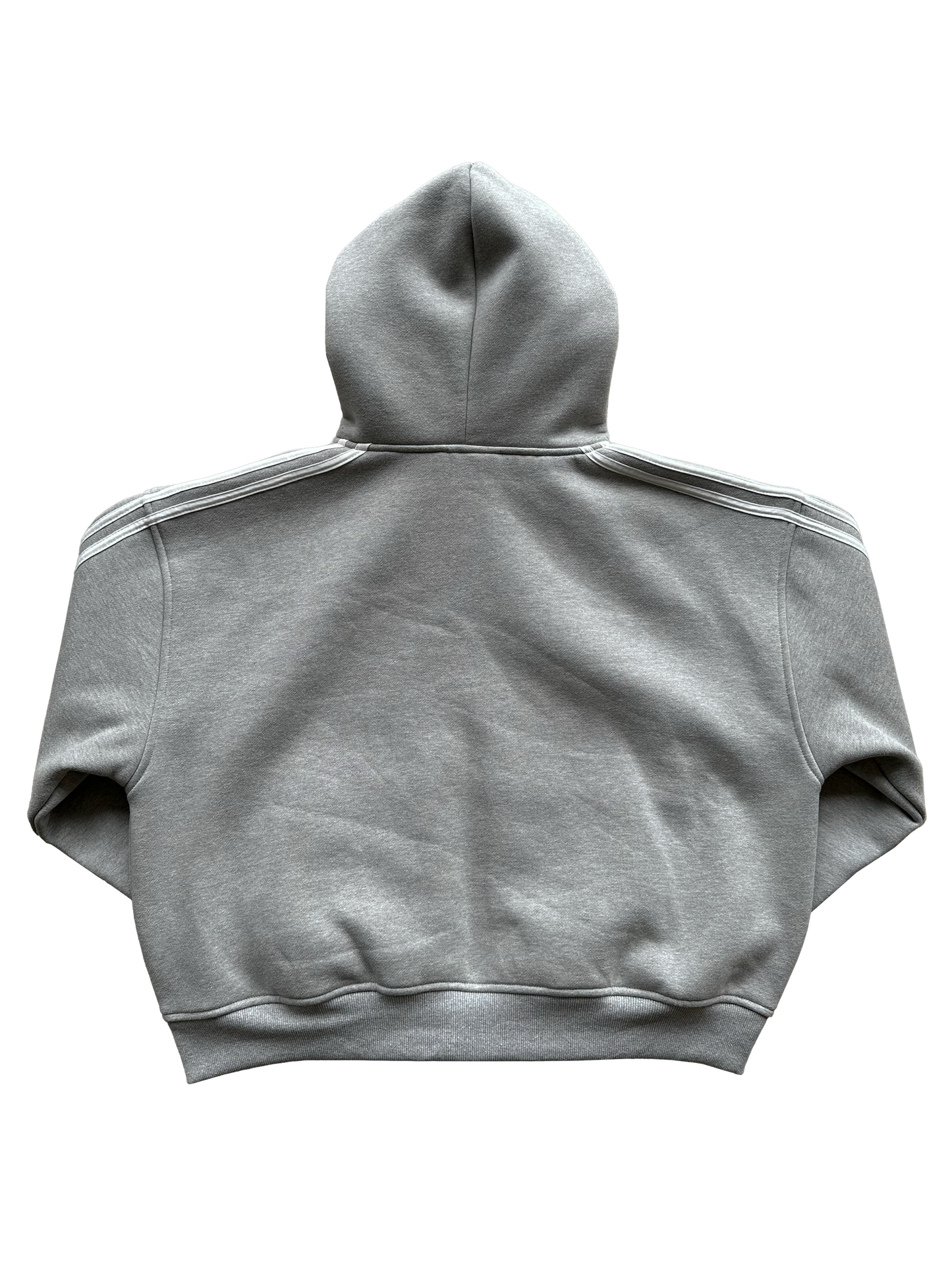 'Illusive Guardian' Cropped Zip Up - Grey