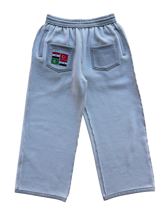 ‘Illusive Dynasty' Inside Out Sweatpants - Gray