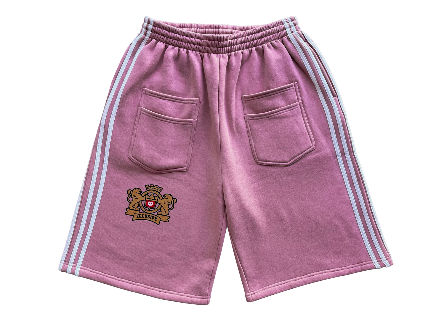 'Illusive Guardian' Sweat Shorts - Pink