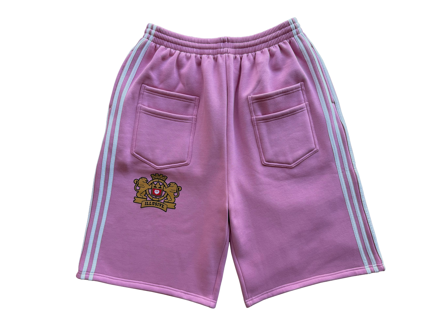 'Illusive Guardian' Sweat Shorts - Pink