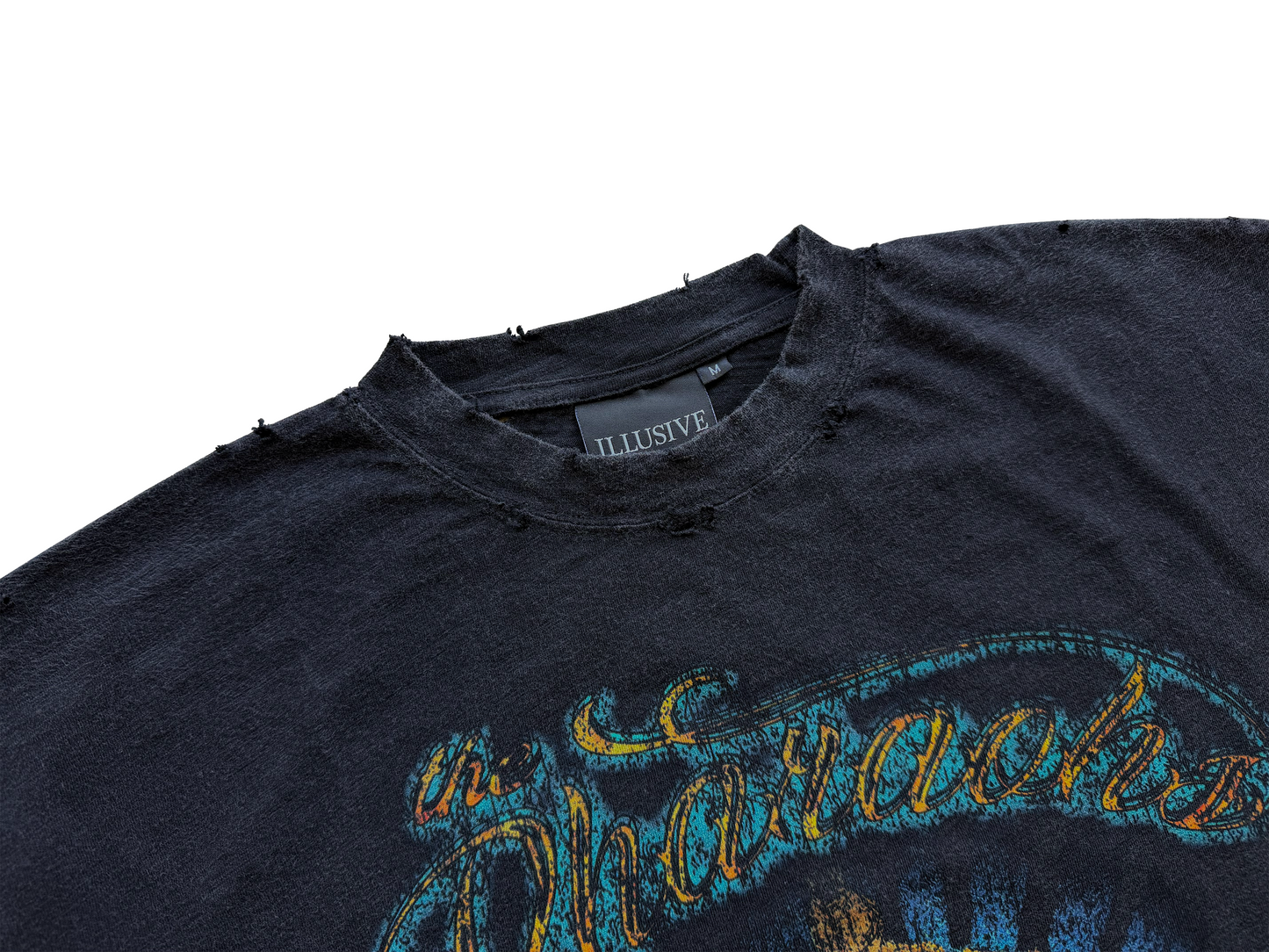 'Risen Pharaoh' Cropped Lightweight Tee - Black