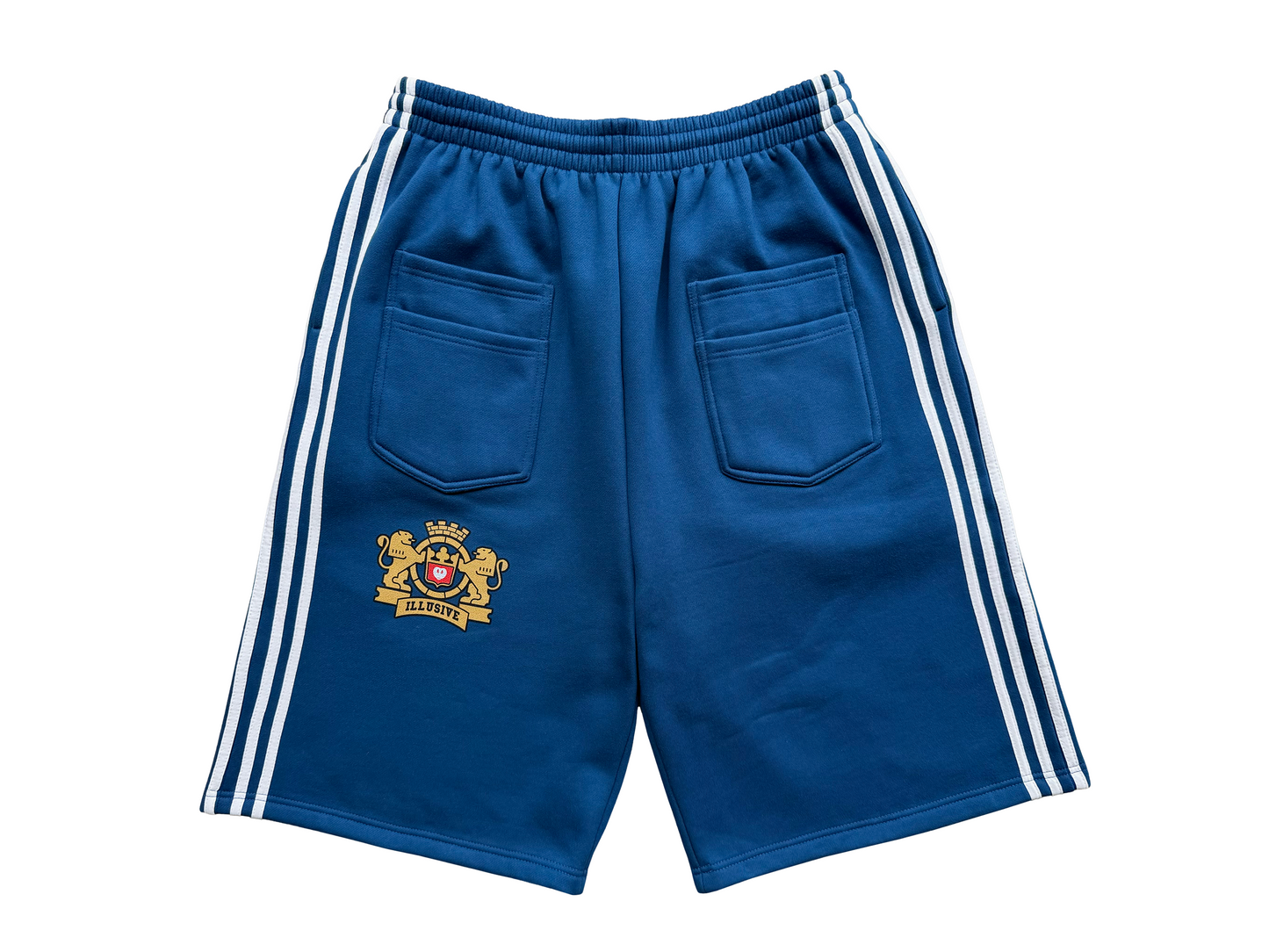 'Illusive Guardian' Sweat Shorts - Sapphire Blue