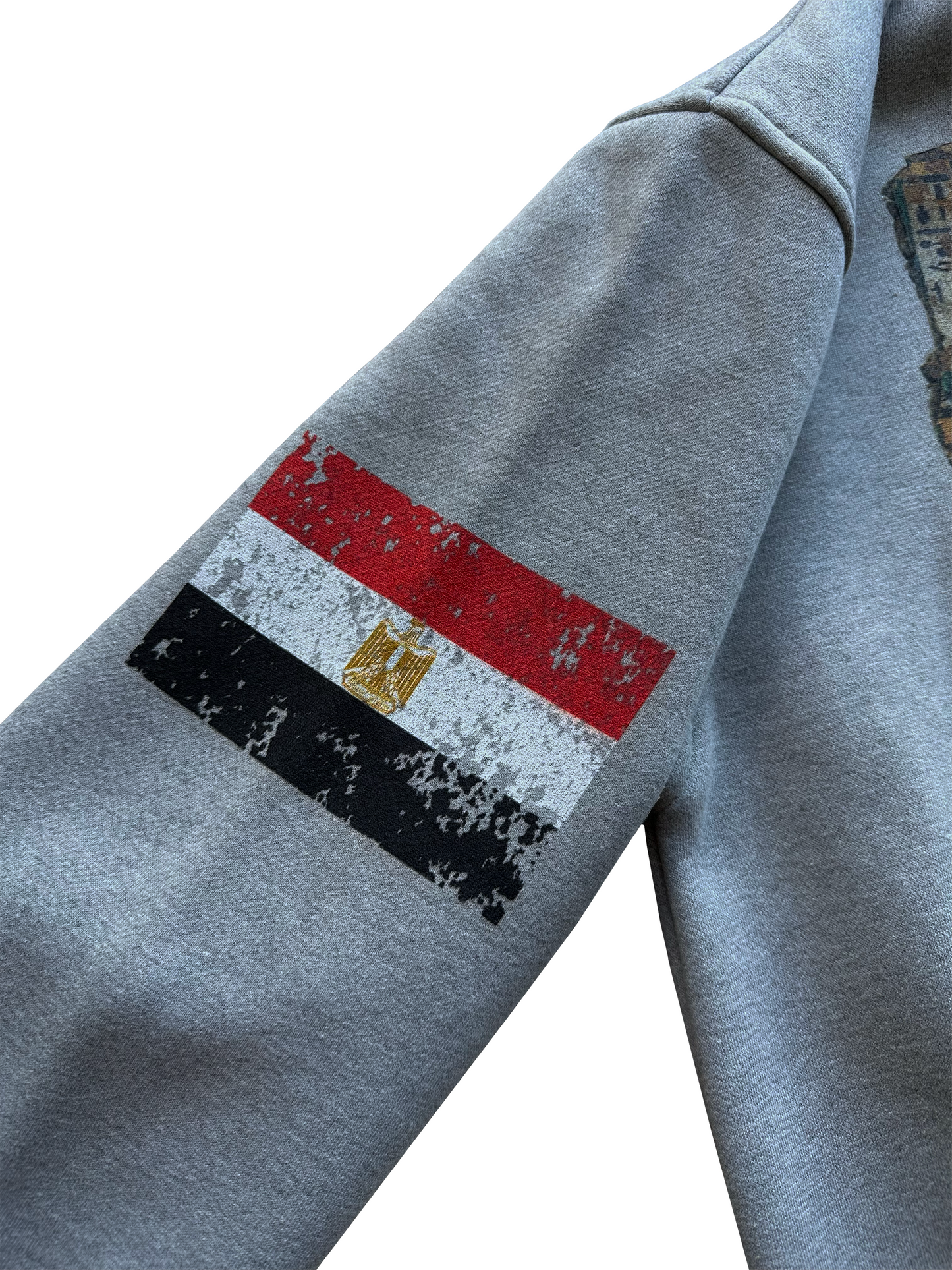 'Sennefer's Fragment' Cropped Zip Up - Gray